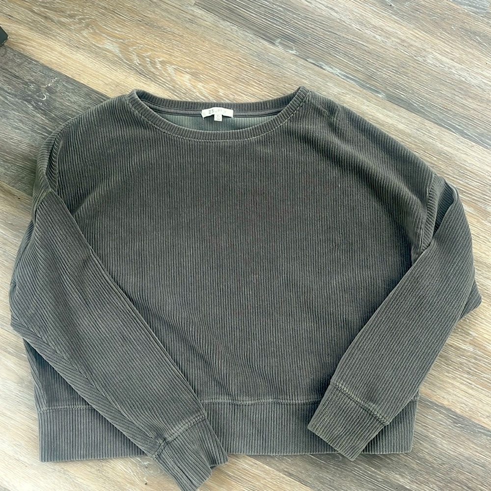 Z Supply Grey/Green sweater